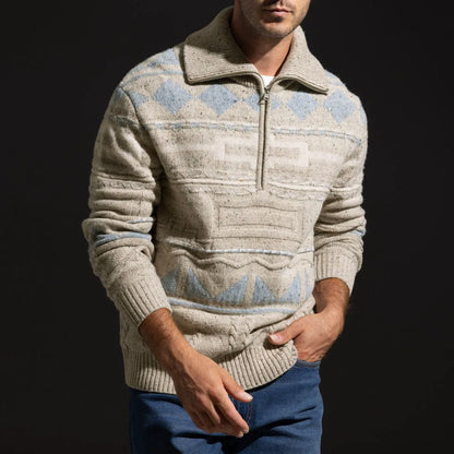 NN07 William Half-zip Sweater - Tan