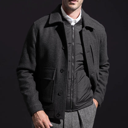 Bugatchi Wool Blouson - Black