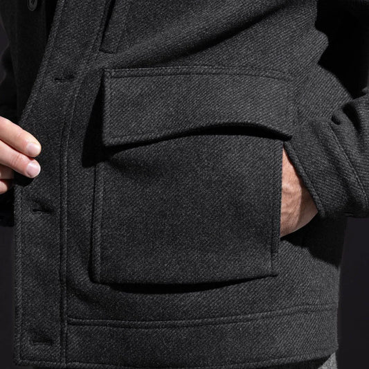 Bugatchi Wool Blouson - Black