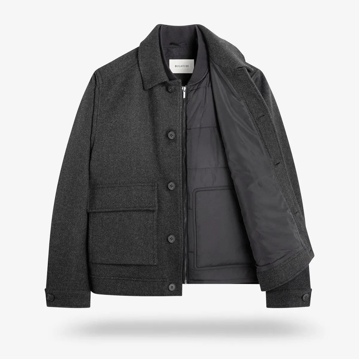 Bugatchi Wool Blouson - Black