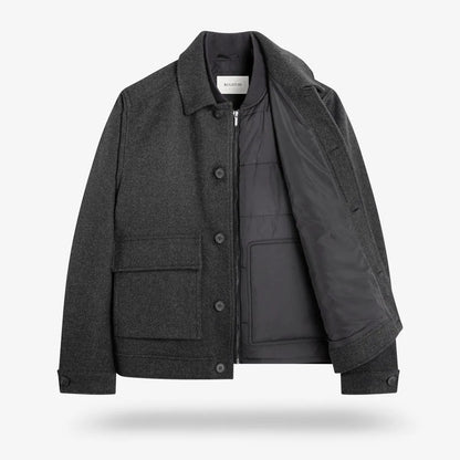 Bugatchi Wool Blouson - Black