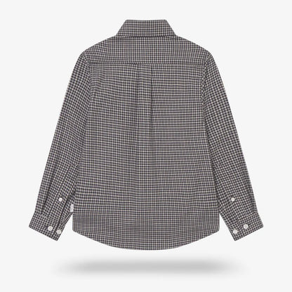 Les Deux Konrad Check Flannel Shirt - Black And White