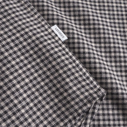 Les Deux Konrad Check Flannel Shirt - Black And White