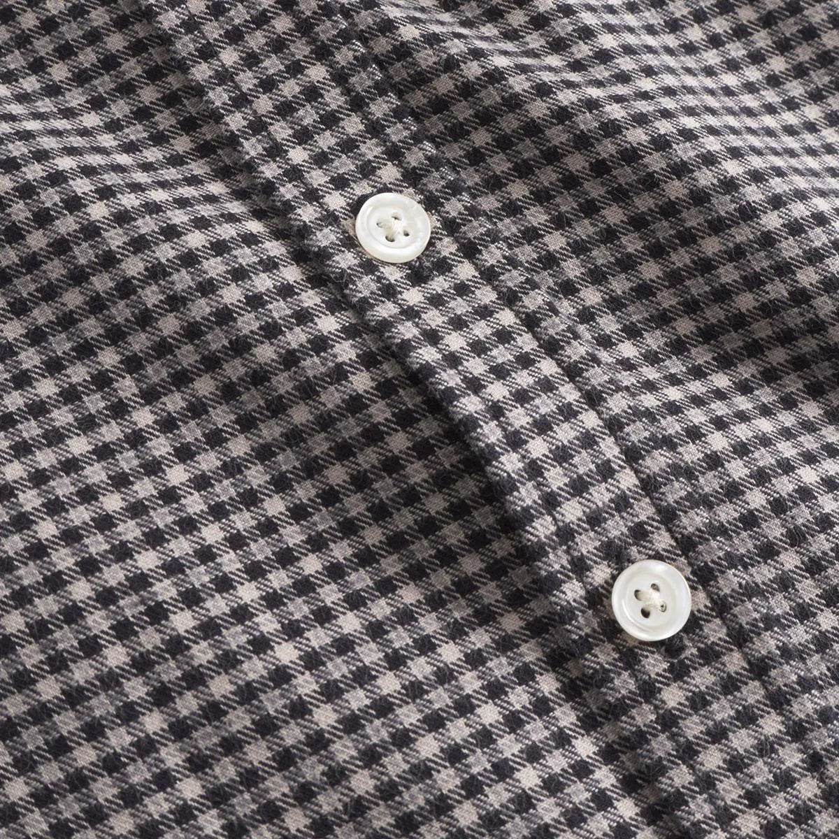 Les Deux Konrad Check Flannel Shirt - Black And White
