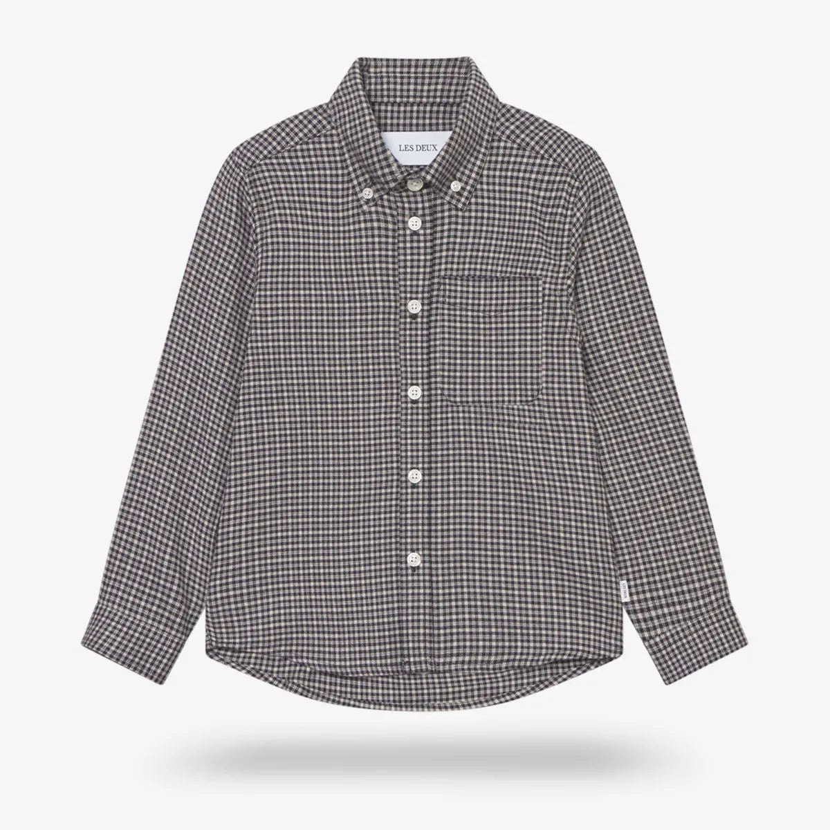 Les Deux Konrad Check Flannel Shirt - Black And White