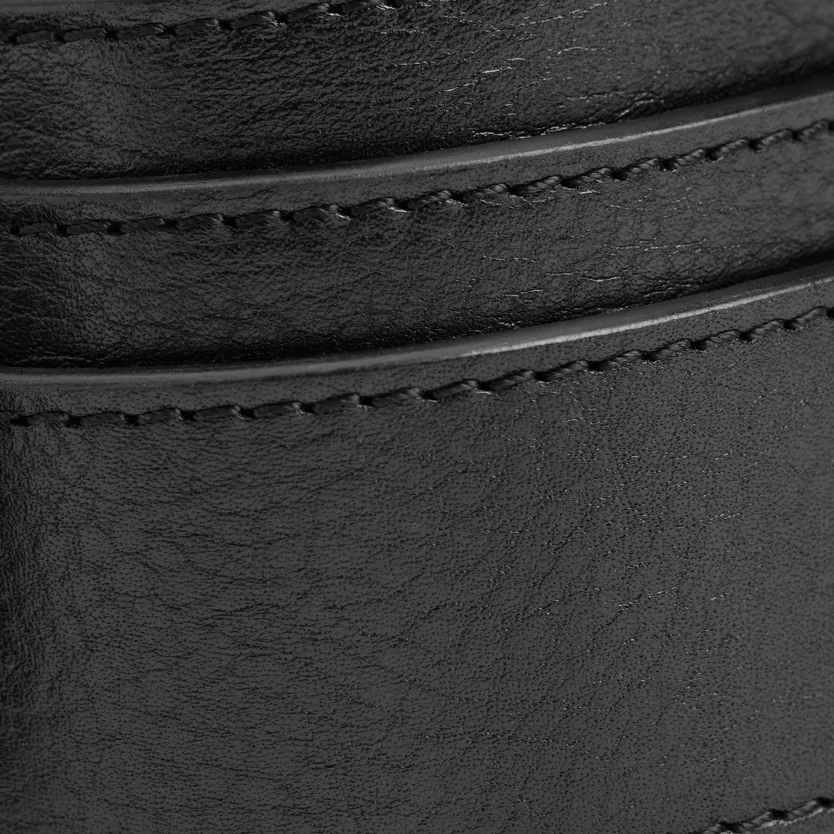 Jackson Casual Belt - Black Leather