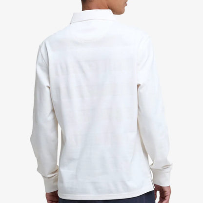 Barbour Waketown Tailored Long-sleeve Polo Shirt - White