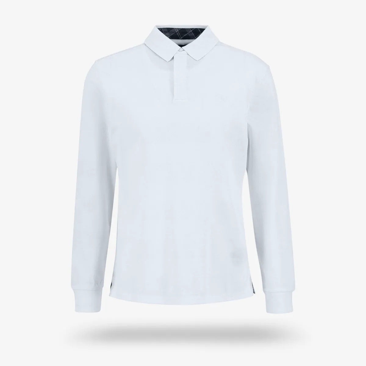 Barbour Waketown Tailored Long-sleeve Polo Shirt - White