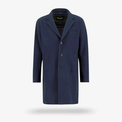 Barbour Kirkbridge Wool Coat - Navy