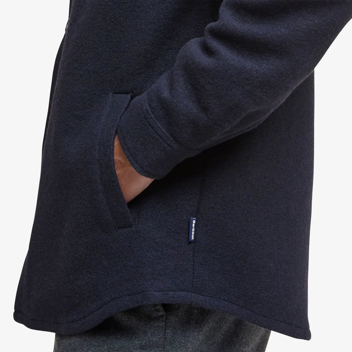 Barbour Marlow Tailored Wool-blend Overshirt - Navy Marl