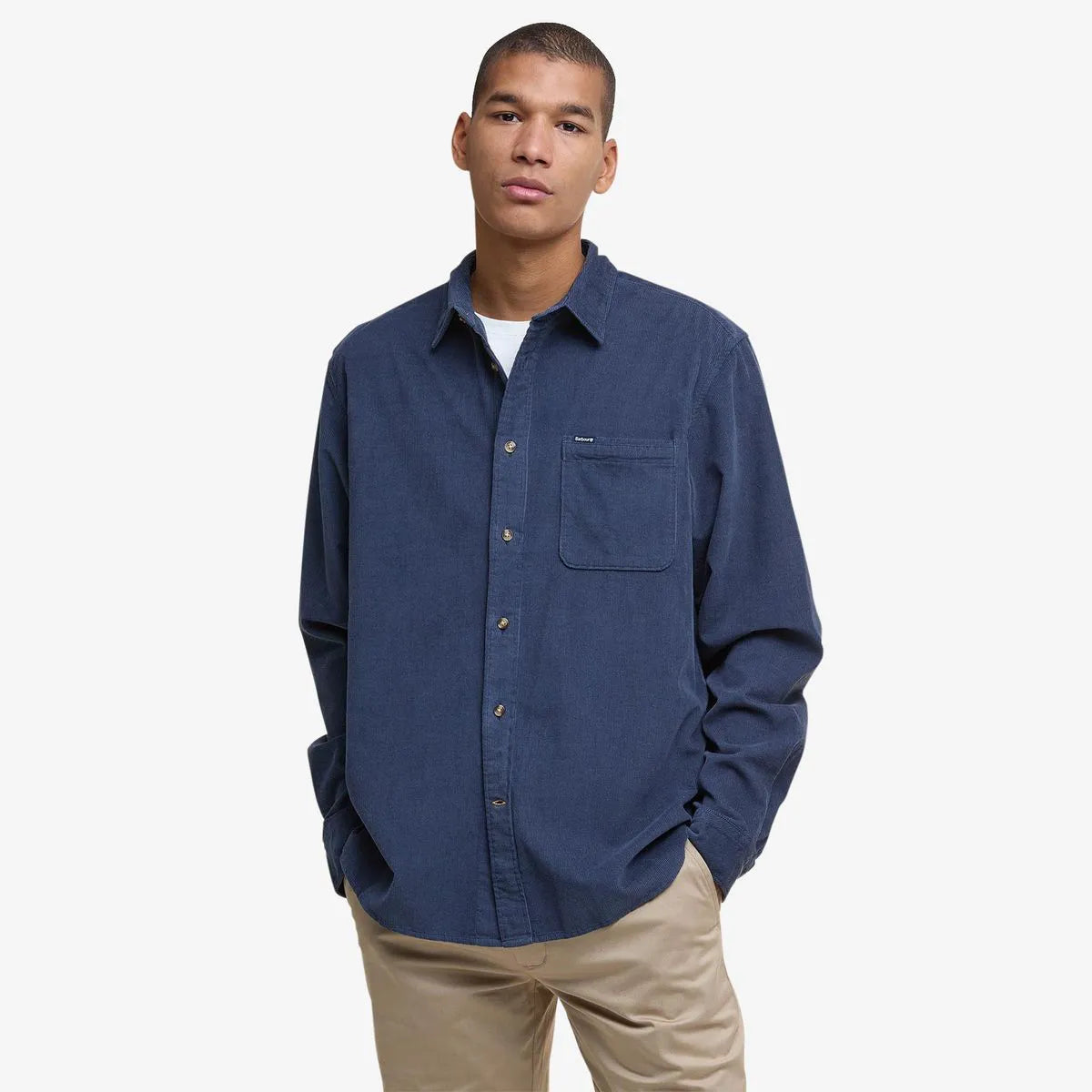 Barbour Bramside Relaxed Corduroy Shirt - Navy