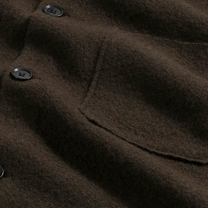 NN07 Jonas Button-up Sweater - Brown