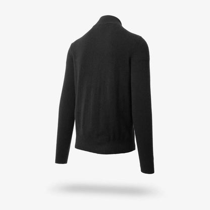 Cashmere Quarter-zip Sweater - Black