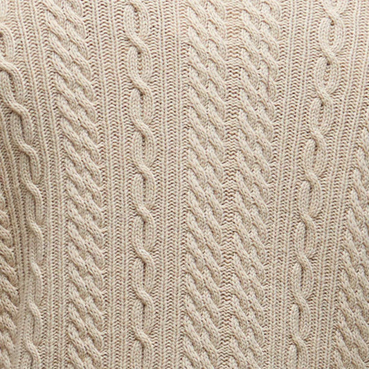 Barbour Lowfen Cable-knit Crewneck Sweater - Stone