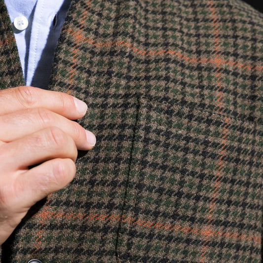 Les Deux Kody Houndstooth Overshirt - Brown