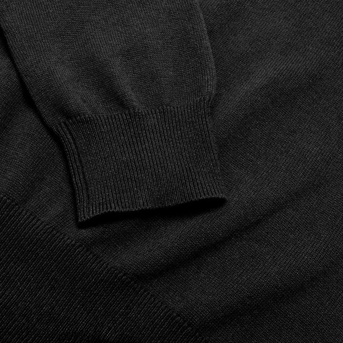Long Sleeve Knit Shirt - Black