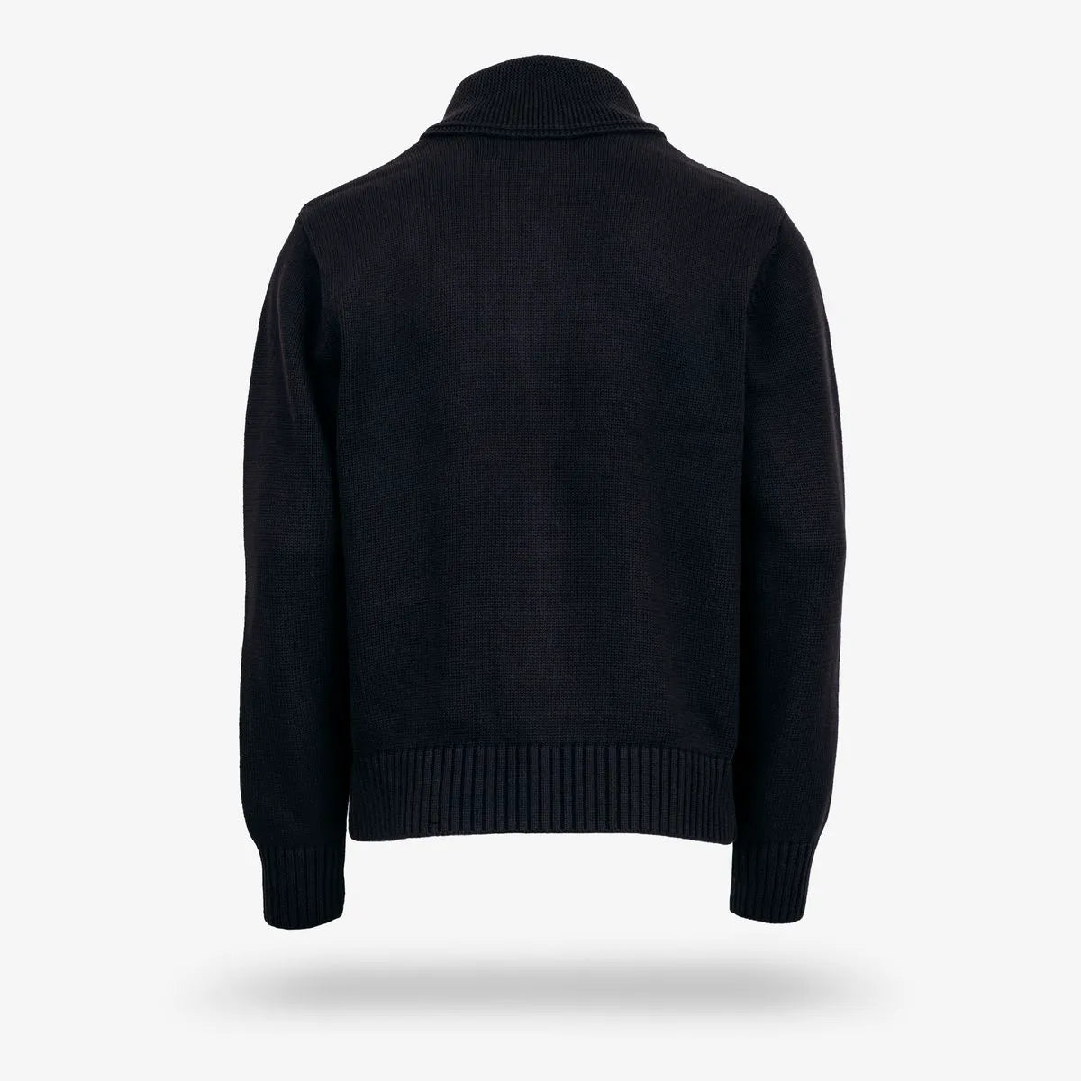 Schott® N.Y.C. Zip-front Shawl Collar Cardigan - Black