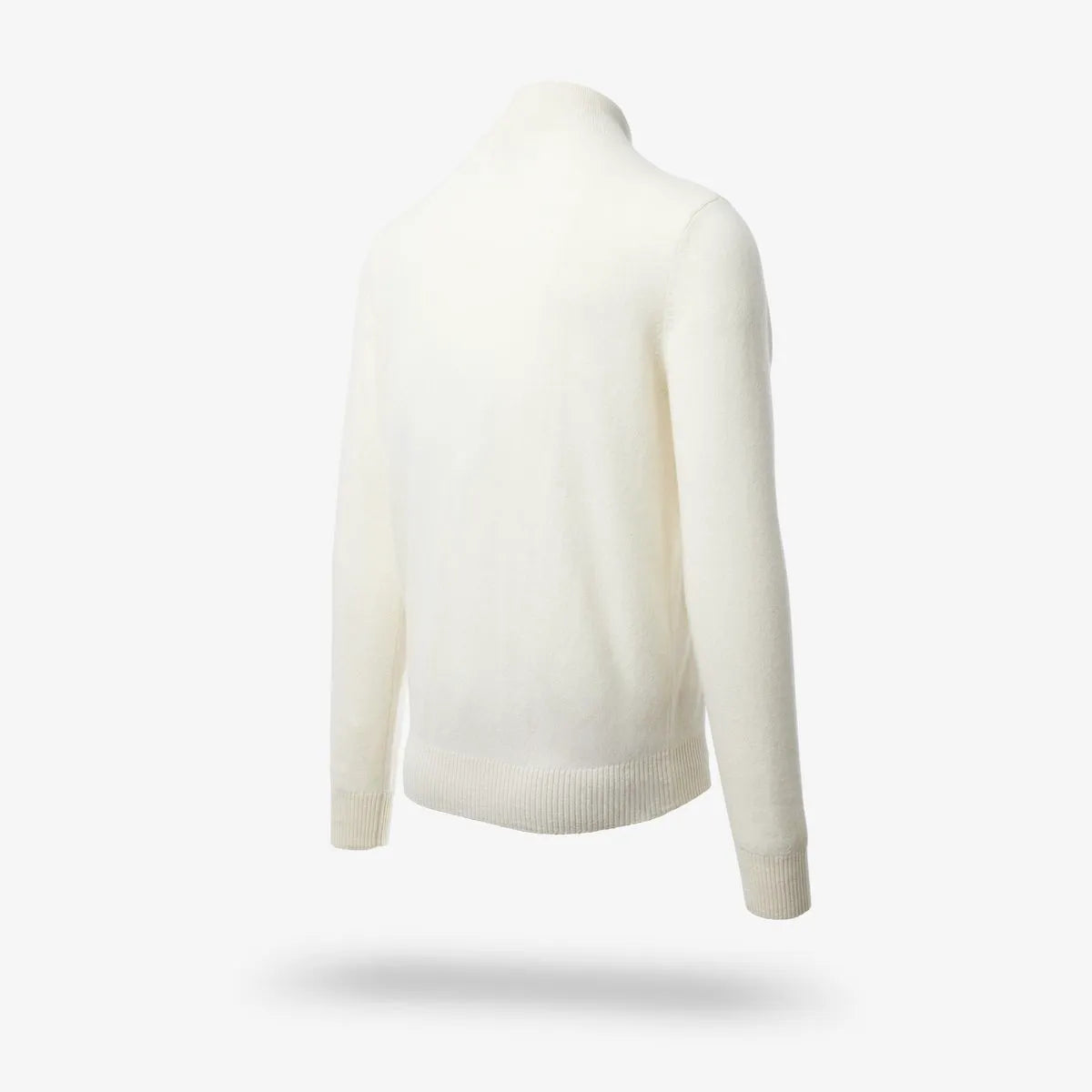 Cashmere Quarter-zip Sweater - Off White