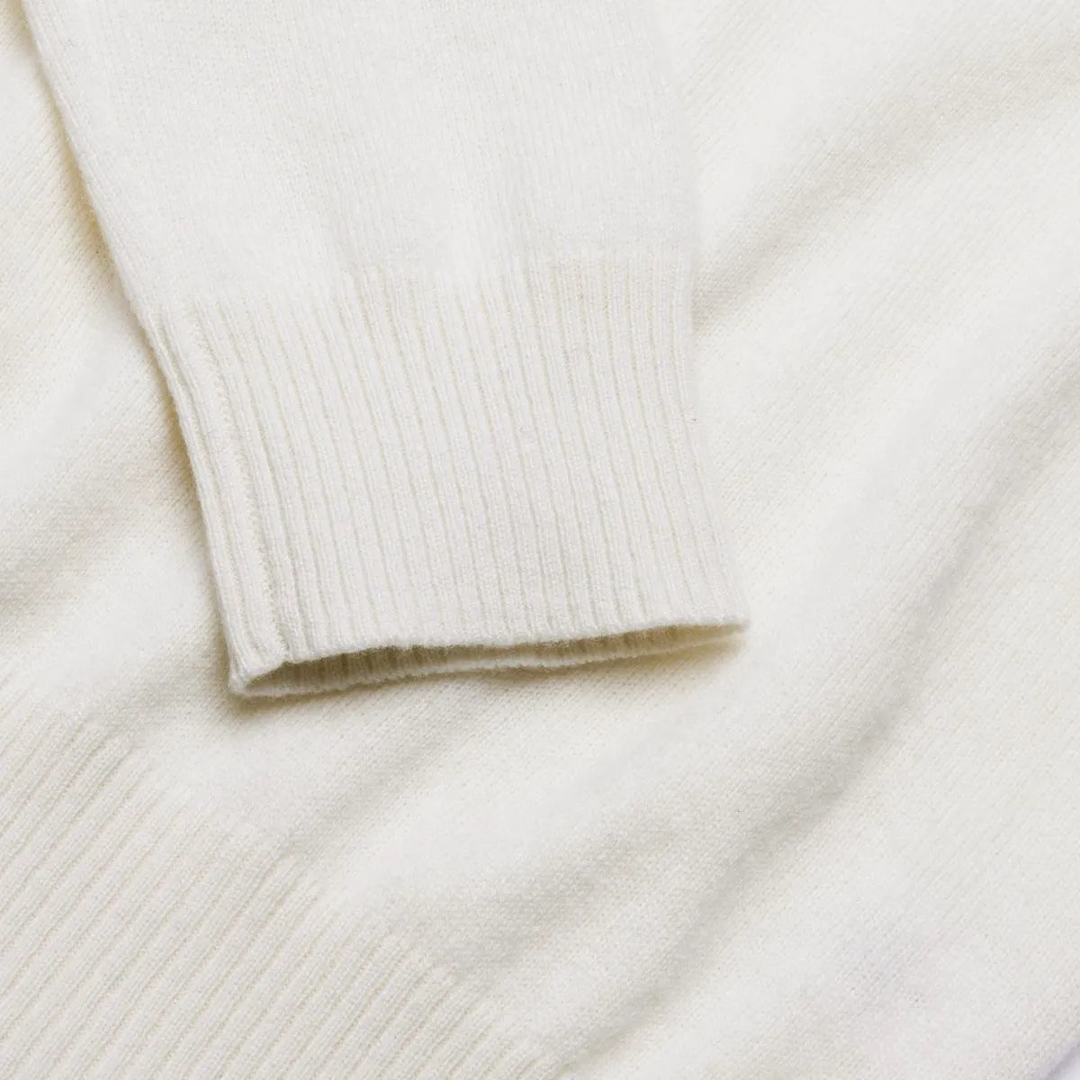 Cashmere Quarter-zip Sweater - Off White