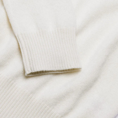 Cashmere Quarter-zip Sweater - Off White
