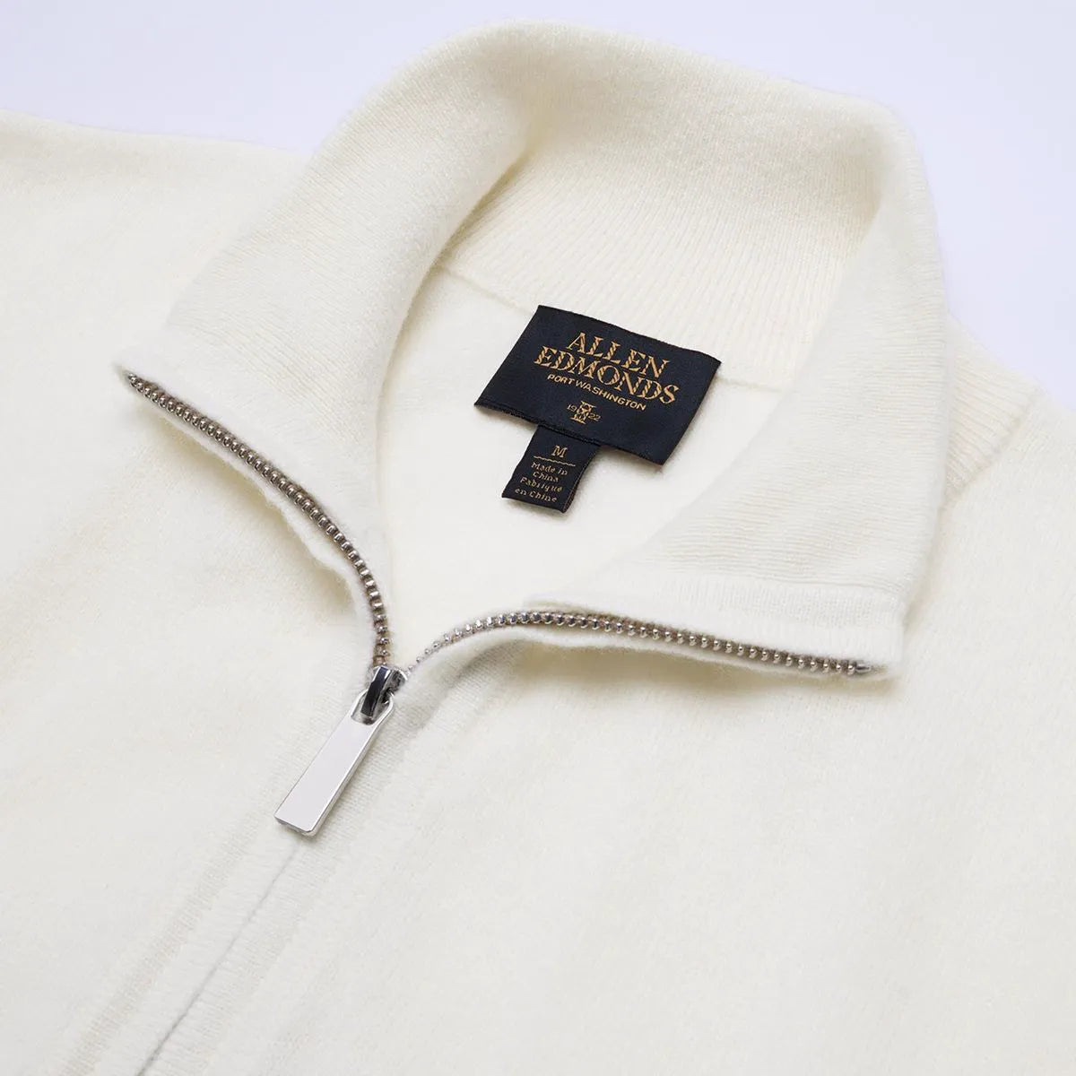 Cashmere Quarter-zip Sweater - Off White