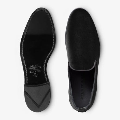 Factory Second Robinson Smoking Slip-on Loafer - Black Velvet