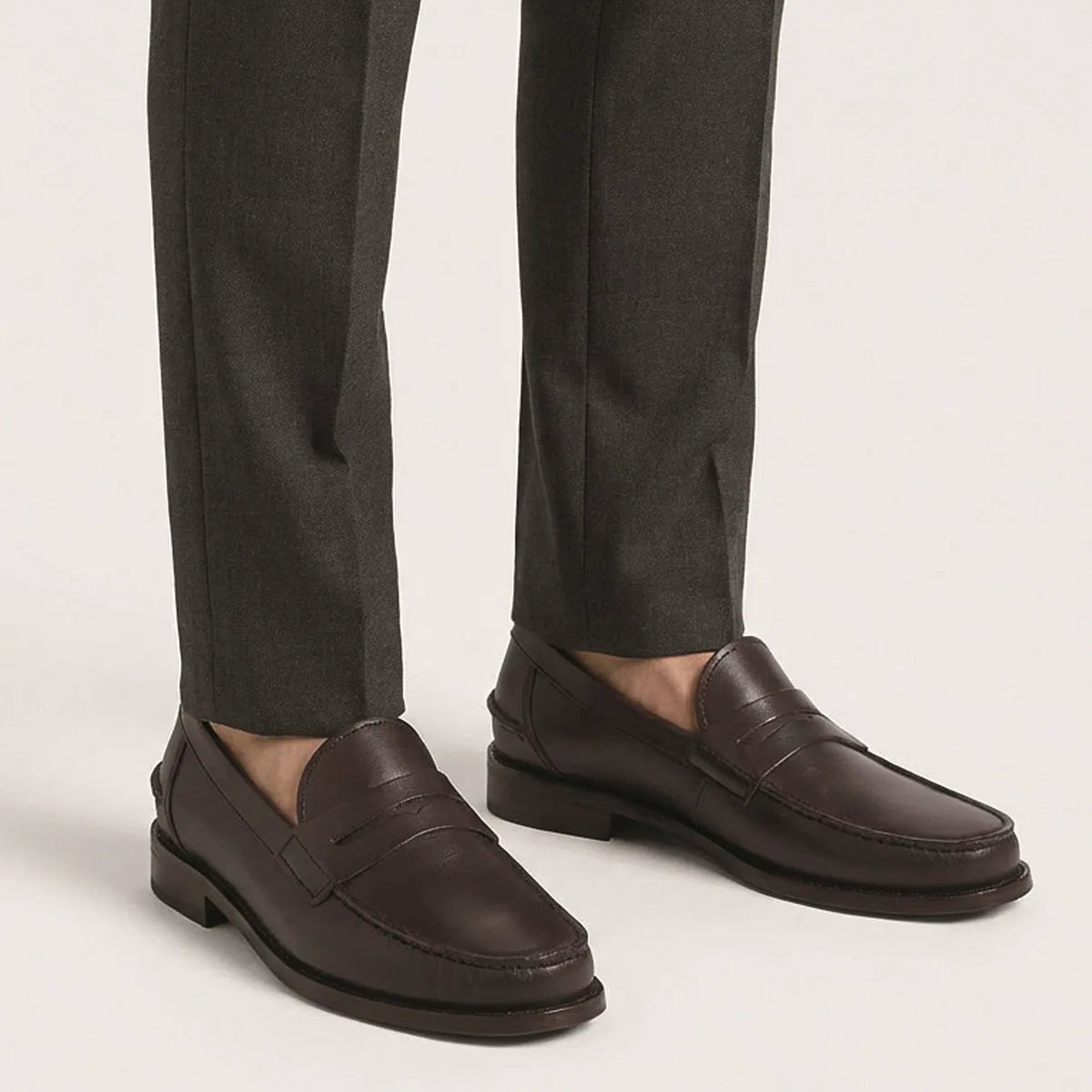 Sorrento Penny Loafer - Burgundy Leather
