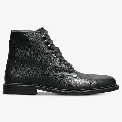 Landon Cap-Toe Boot - Black Leather