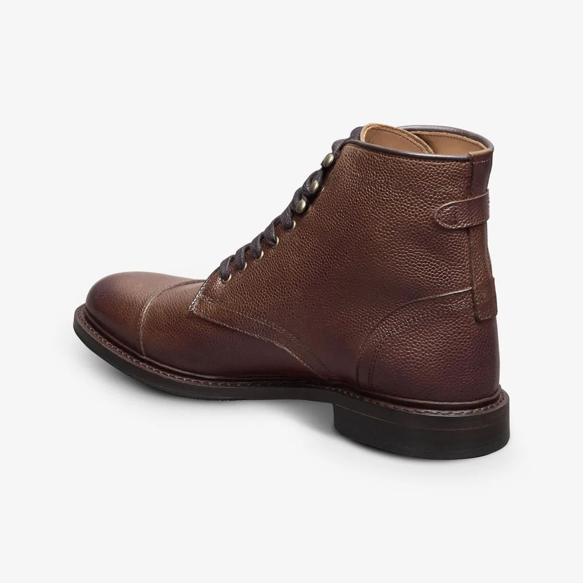 Landon Cap-Toe Boot - Brown Leather