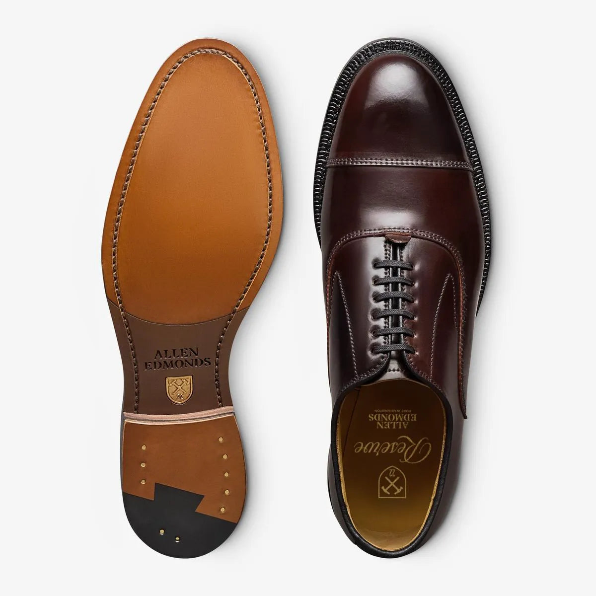 Manhattan Reserve Cap-toe Oxford Dress Shoe - Burgundy Cordovan Leather