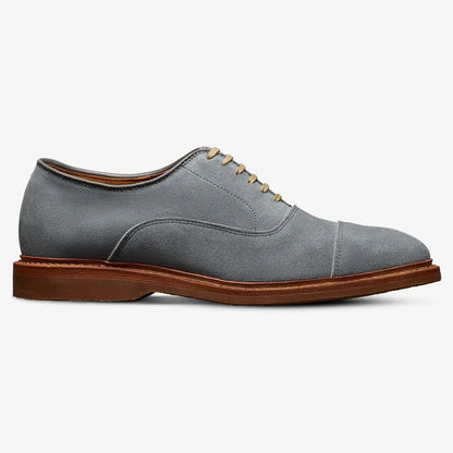 Park Avenue Verse Cap-toe Oxford Dress Shoe - Steel Blue Suede
