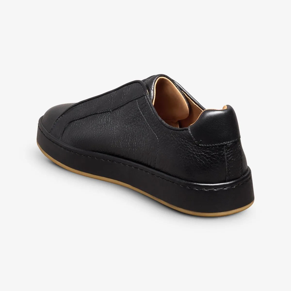 Banks Court Slip-on Stretch-lace Sneaker - Black Leather