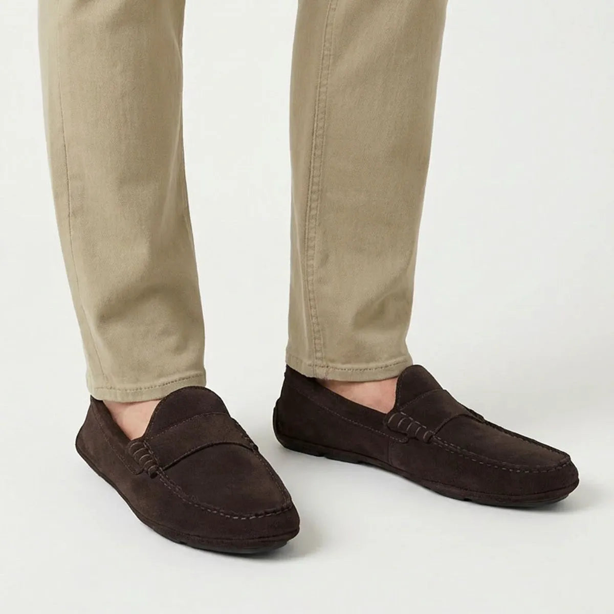 Apex Driving Loafer - Bitter Chocolate Suede