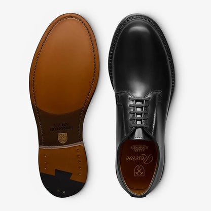 Rowan Reserve Plain-toe Derby Dress Shoe - Black Polished Calf Leather