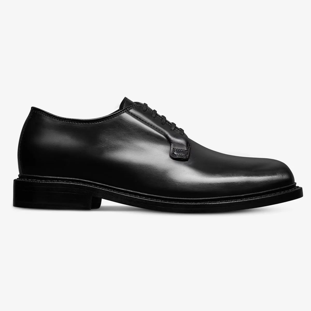 Rowan Reserve Plain-toe Derby Dress Shoe - Black Polished Calf Leather