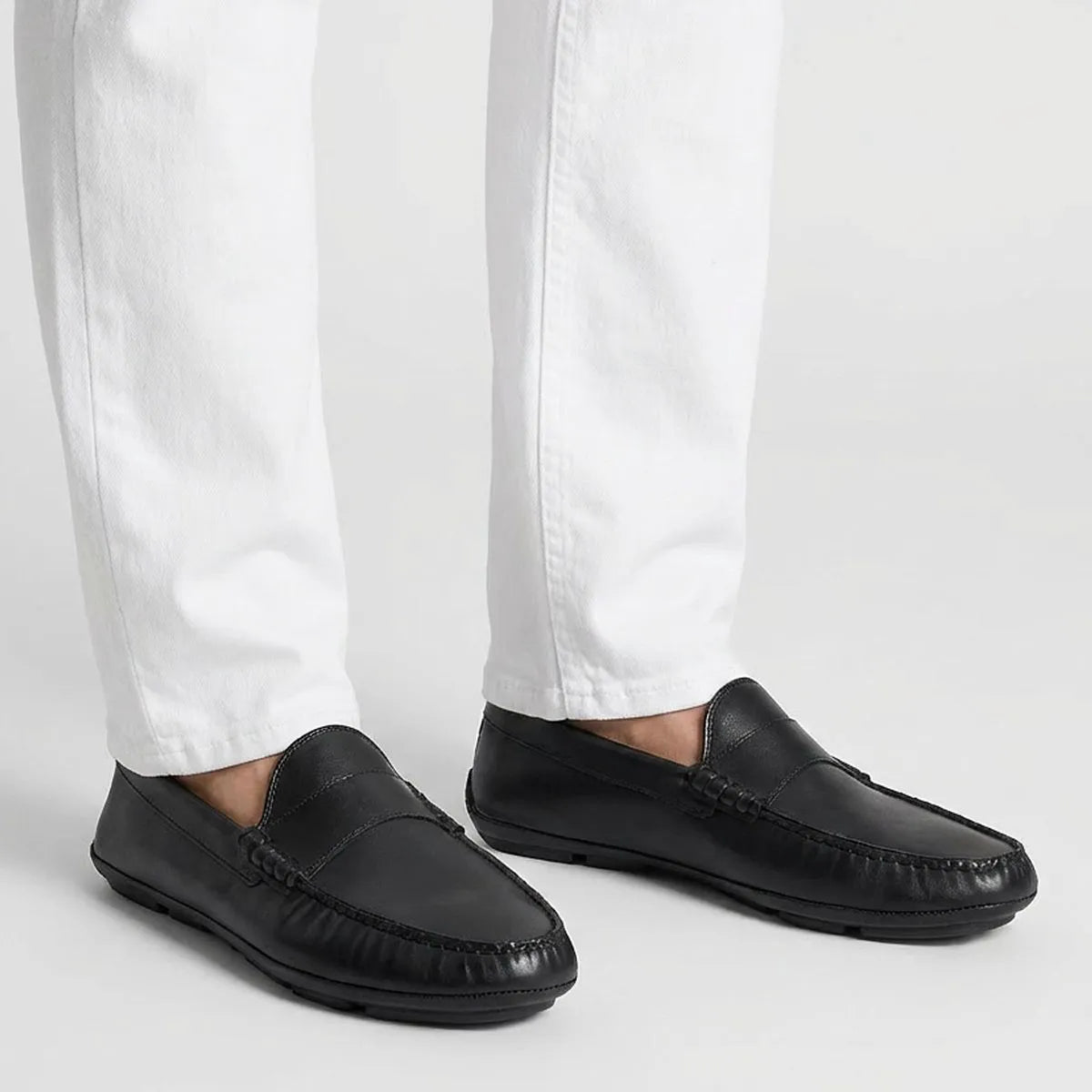 Apex Driving Loafer - Black Leather