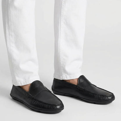 Apex Driving Loafer - Black Leather