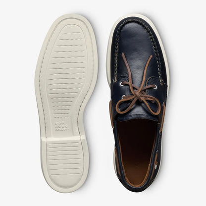 Panama Boat Shoe - Navy Leather