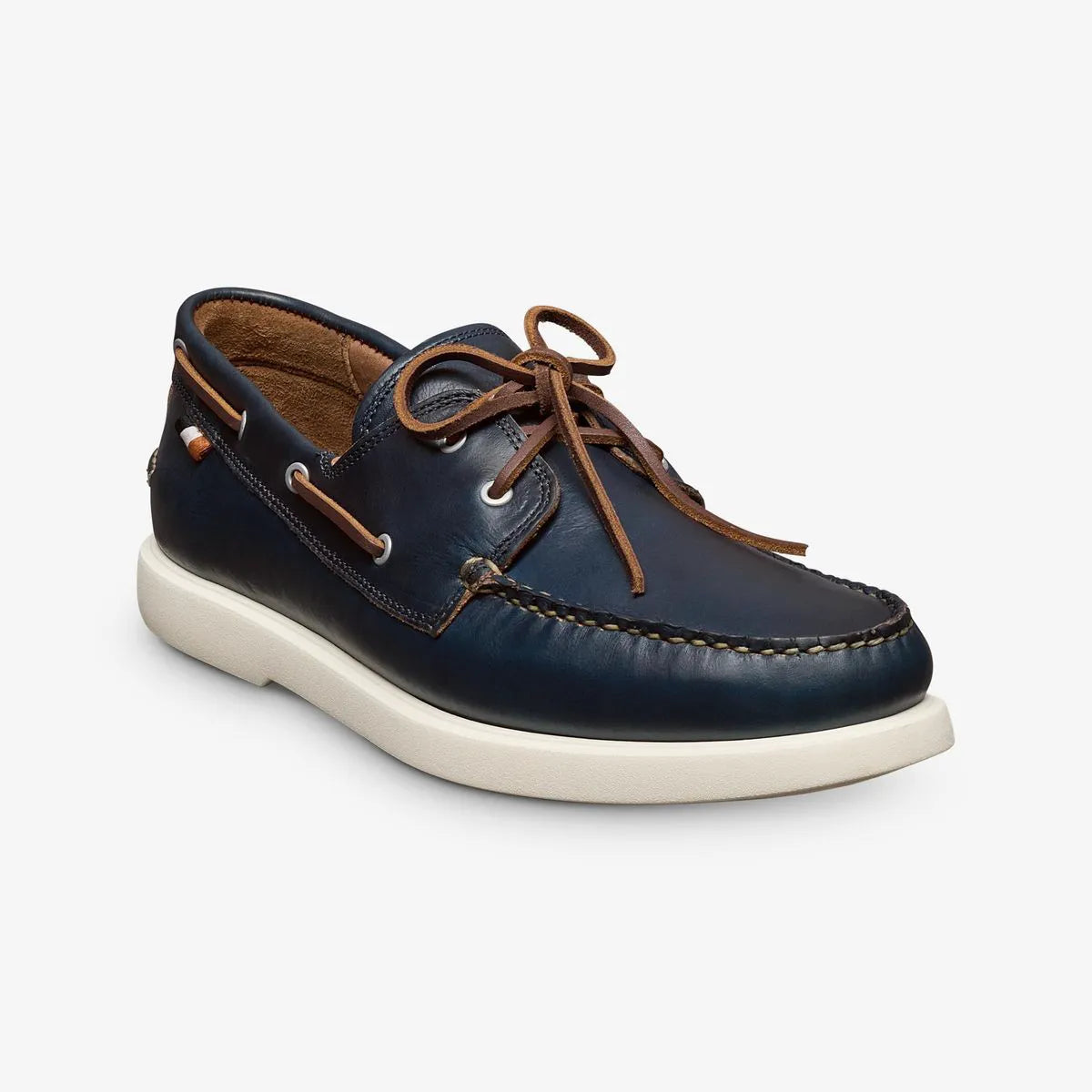 Panama Boat Shoe - Navy Leather