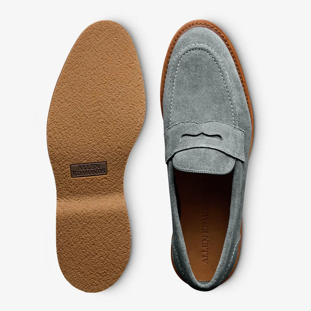 Randolph Verse Penny Loafer - Steel Blue Suede