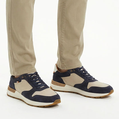Lionel Lace-up Sneaker - Navy Suede