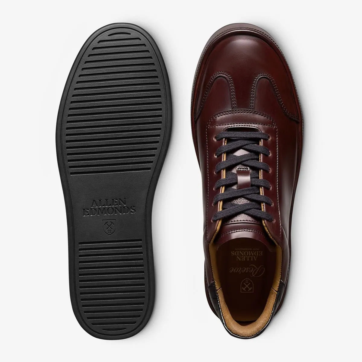 Hawthorne Reserve Lace-Up Sneaker - Bordeaux Calf & Genuine Croc