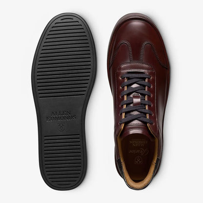 Hawthorne Reserve Lace-Up Sneaker - Bordeaux Calf & Genuine Croc