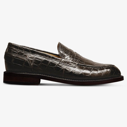 Miller Reserve Penny Loafer - Dark Brown Genuine Crocodile