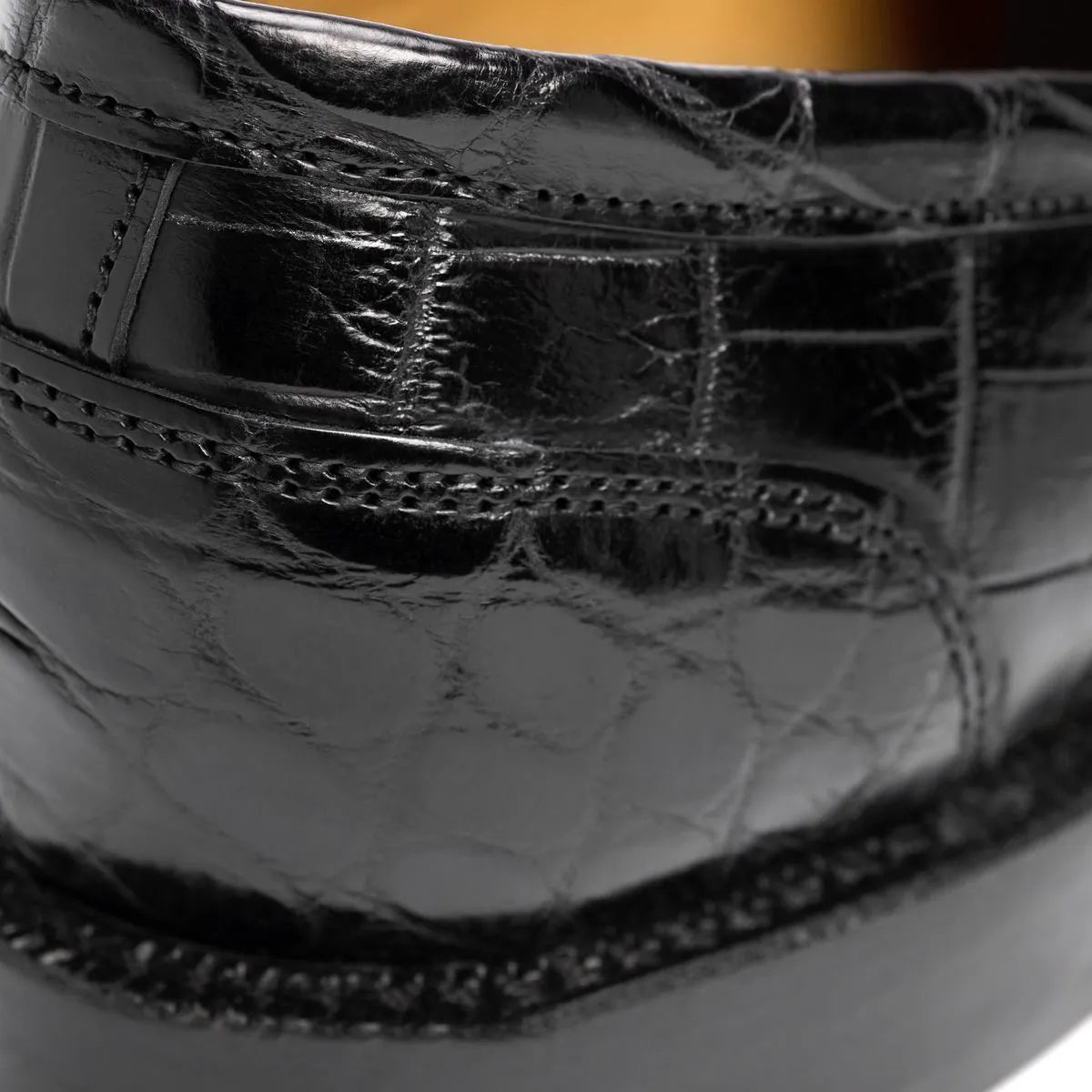 Miller Reserve Penny Loafer - Black Genuine Crocodile