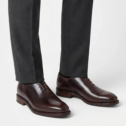 Morrison Reserve Whole-cut Oxford Dress Shoe - Dark Brown Calf Leather