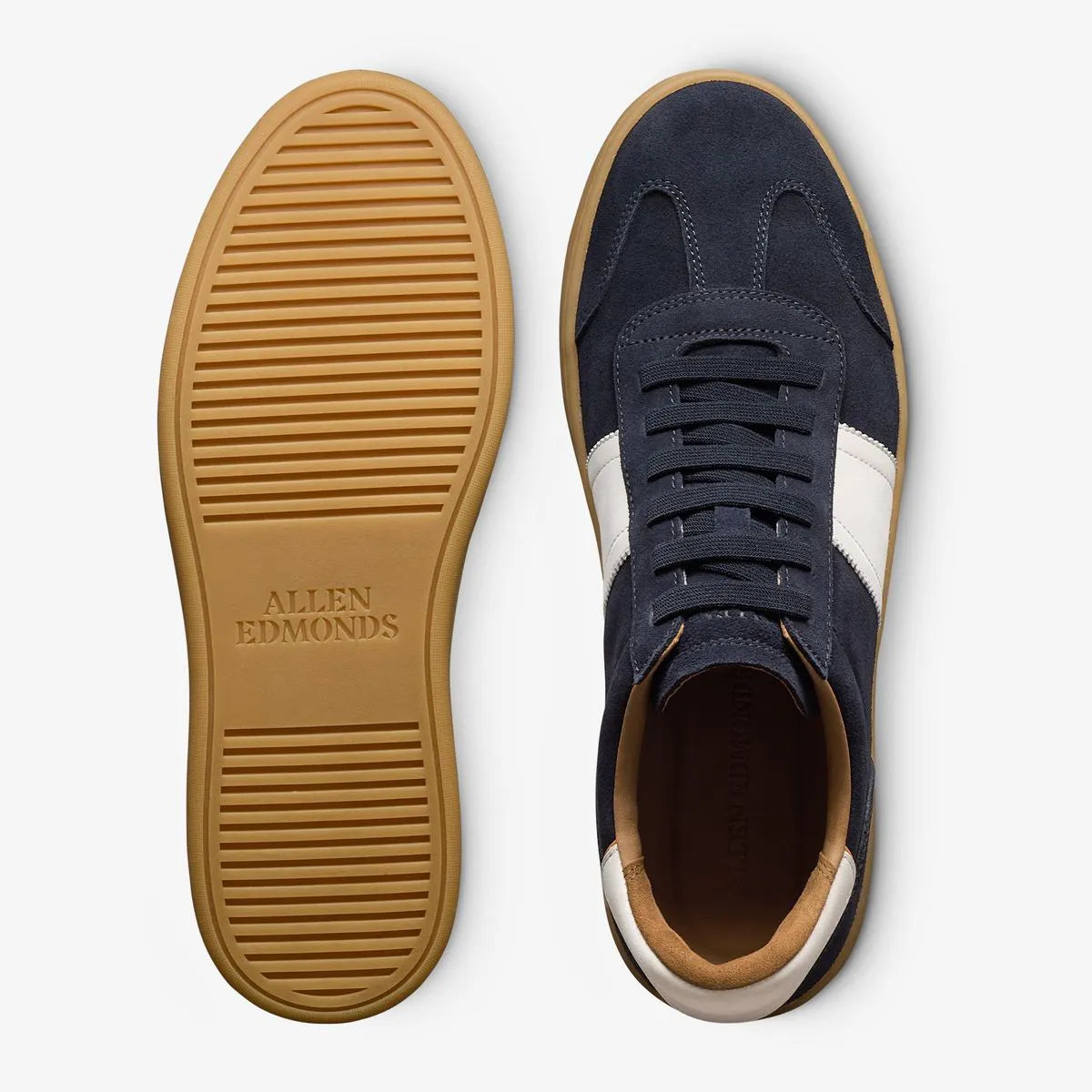 Ludlow Slip-on Stretch-lace Sneaker - Navy Suede