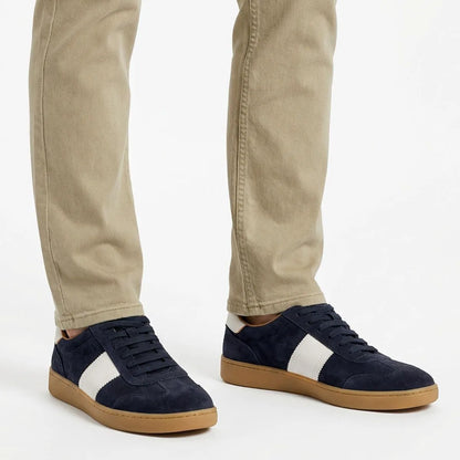 Ludlow Slip-on Stretch-lace Sneaker - Navy Suede