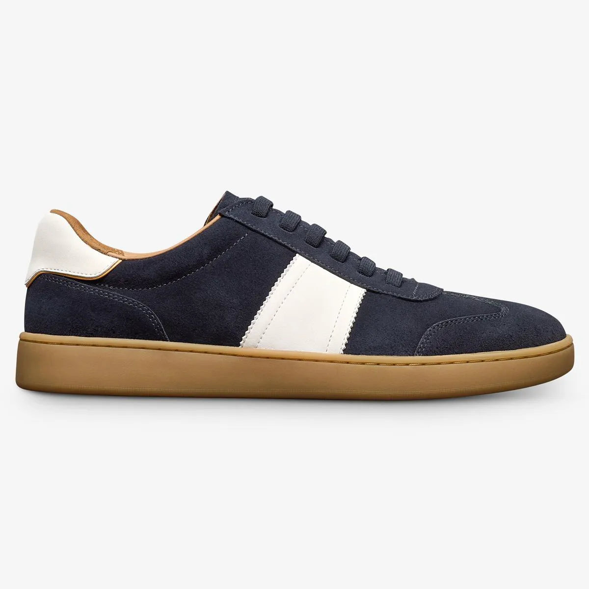 Ludlow Slip-on Stretch-lace Sneaker - Navy Suede
