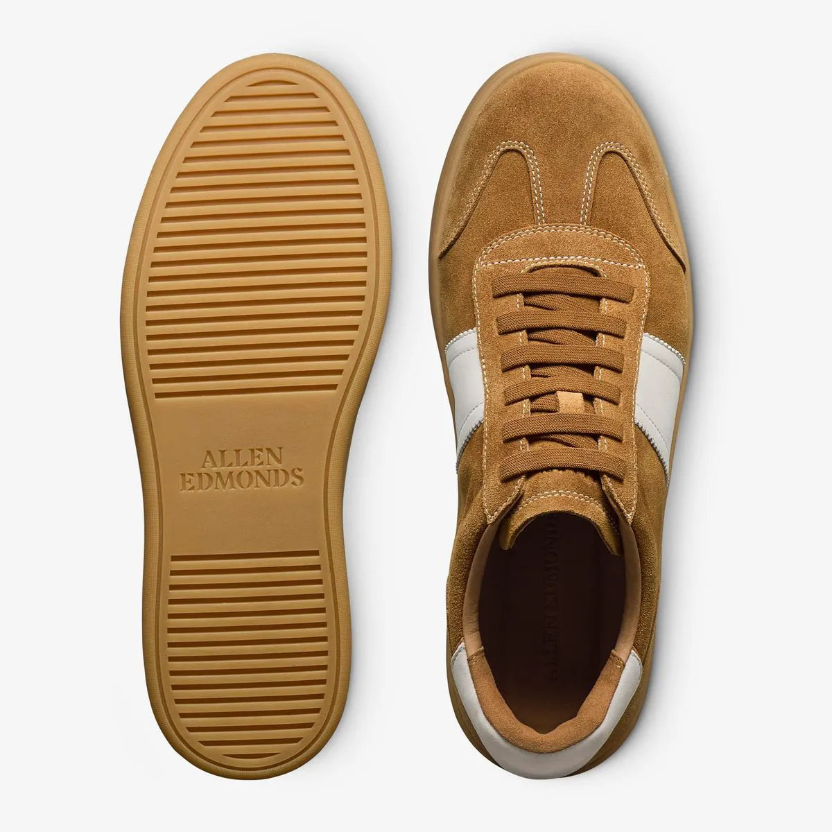 Ludlow Slip-on Stretch-lace Sneaker - Fawn Tan Suede